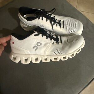 On Running White and Black Performance Sneakers
